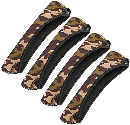 Yutetuter 4-pack siktsskydd vattentät neopren siktskydd optik linsskydd 12 tum kamouflage