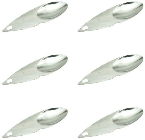 CVNRCLP 6-Piece Fruit Opener Set - Kiwi Spoon & Slicer for Effortless Cutting of Kiwi, Dragon Fruit, Orange & More - Essential Kitchen Tool for Fruit Lovers