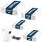 16 Pack Vacuum Storage Bags with Electric Air Pump, 4 jumbo, 4 large, 4 Medium, 4 Small Travel Clothes Space Saver Bags, Compression Airtight Seal Bags for Clothes, Pillows, Comforters, Blankets