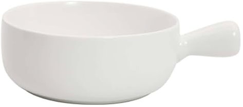 Lasagneskål Stor djup, keramisk enfärgad gryta, lasagneform med handtag, pastaform for ugn, non-stick porslinsbakform, mikrovågssäker(White)