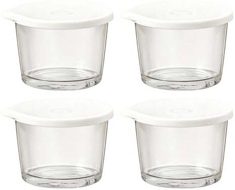 Ciotole Per Conservazione - 4 Pezzi Ciotole Impilabili Riutilizzabili Per Mescolare Alimenti | Grandi Per Insalata Da Conservazione - Per Cucina Spuntino Cottura Frigo Congelatore Pranzo Insal