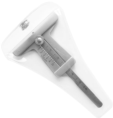 Medidor de profundidad de la banda de rodadura de neumáticos - Comprobador de profundidad de la banda de rodadura de 0-1,97 pulgadas | Herramienta de medición del desgaste de neumáticos de acero inoxi