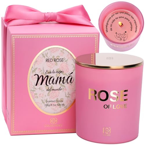 Regalo Madre, Regalos Originales para Madres Vela Aromática, Regalo Mama, 230g/8,1 oz, con Tarjeta, Cajas Regal-o, Es un Regal-o Original que Los Hijos le Hacen a su Madre