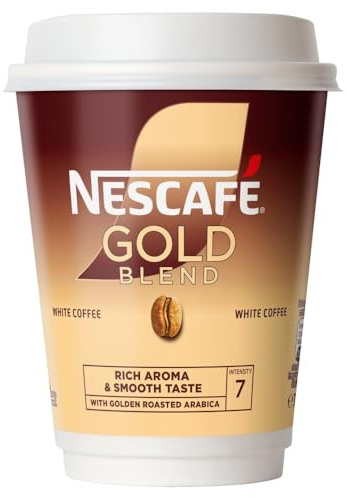 Nescafe & Go Gold Blend White Coffee Foil-sealed Cup for Machine Ref 12033813 - Pack 8