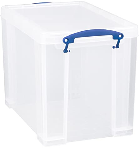Really Useful Box Plastic Storage 24 Litre Clear,465 x 270 x 290 cm
