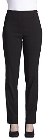 Robell Damen Slim Arbeitshose-Stretchhose, Schwarz, Gr.- 42