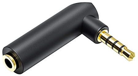 CABLEPELADO Audio-Adapter, Stereo, Klinkenstecker, 3,5 mm, abgewinkelt, vergoldet (4-polig)
