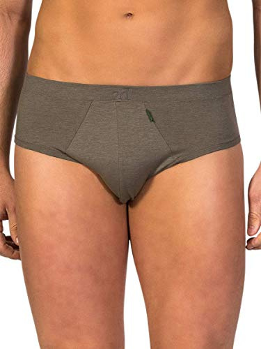 ZD ZERO DEFECTS | Slip Mini Hombre - Hilo de Soja | Transpirable y Confort | Talla: XL - Color: Alga