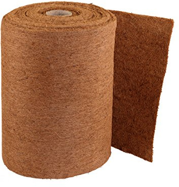 HaGa® Kokosmatta 1 m x 20 m med 800 g/m² – besprutad på ena sidan med naturlig latex – vinterskydd och köldskydd för växter – naturprodukt 100 % biologiskt nedbrytbar