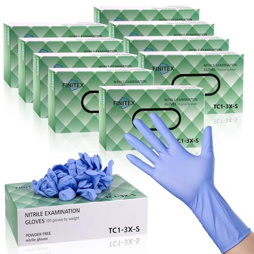 FINITEX Nitrile Disposable Medical Exam Gloves 3.2mil 1000PCS Small
