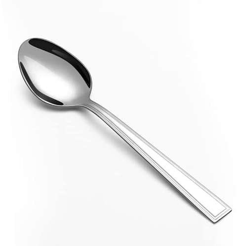 Hunnycook Teaspoons Set of 12 - Stainless Steel Tea Spoons Set, Mirror Polished Cutlery Spoons Set for Tea, Coffee,Use for Home, Restaurant, Dishwasher Safe (5.4/14cm
