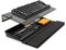 Tastatur Ständer mit Handgelenkauflage und Ablagefach-Klearlook Winkelverstellbarer Acryl Tastatur Halter für Schreibtisch, 16,9 x 7,3 Zoll Ergonomischer Wrist Rest für Zuhause und Büro