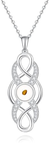 Fryneauy stetoskop korskedja hänge 925 sterlingsilver medicinskt smycke stetoskop halsband för läkare sjuksköterska medicinstudent RN sjuksköterska gåvor för kvinnor, Sterlingsilver, Ingen ädelsten