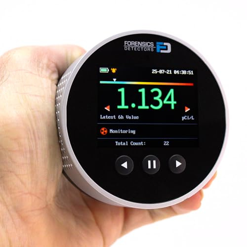 Detector de Radón de Forensics | para Inquilinos y Propietarios | Vida útil del Sensor de 20 años
