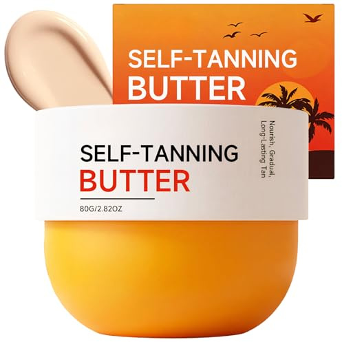 Tanning Butter, Bronze Self Tanning Body Butter, Self Tanning Lotion for Natural Sunless Tanner, Buildable Sunless Tanner for Men & Women, Non-Greasy, Cruelty-Free