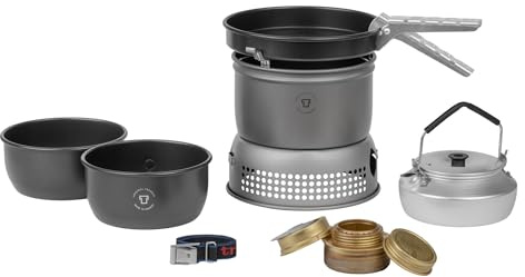 Trangia 27-6 HA Ultralight Hardanodized - Alu Sturmkocher mit Kessel, Pfanne und 2 Töpfe