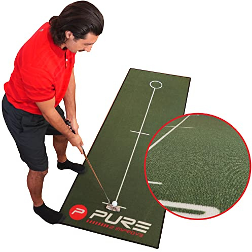 Pure2Improve P2I140030 Alfombrilla de Golf, Verde, 80x237 cm