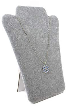 Yudu Schmuckbüste Schmuckdisplay Dekobüste zusammenklappbar grau