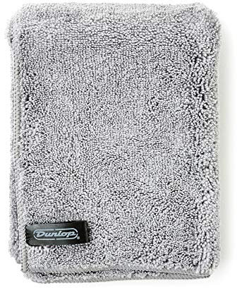 Jim Dunlop Chiffon Microfibres 40x40cm Nettoyage pour Instruments de Musique Gris Classique