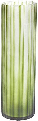 MU Jarrón antiguo Personalidad Grabado Vidrio recto Sala de estar Rico Bambú Simple Enchufe Transparente Decoración del hogar,si