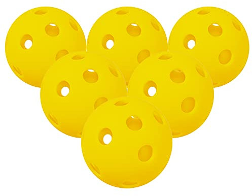 Lixada Pickleball Bälle, 6-12Stück Strapazierfähiger Ball Premium Sprungkraft für Outdoor und Indoor Court Viele Farben Sind Verfügbar Bounce Ball Franklin bälle