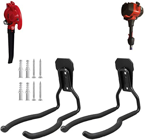 Juformin Weedeater, appendiabiti per tagliabordi, per mangiatori di erbacce, ganci da parete per garage, supporto per utensili elettrici per parete del garage, ganci per organizer e stoccaggio di