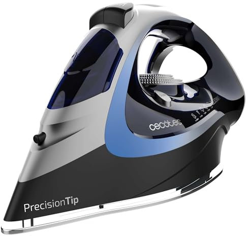 Cecotec Plancha Horizontal IronHero 3200 Force Anodized. 3200 W, Tecnología Power Steam, Golpe de Vapor 270 g/min, Suela Turbo Slide, Sistema Antigoteo, Cyclo Clean, Filtro Antical, Auto Off