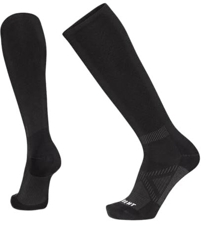Le Bent Unisex Compression Zero Cushion Snow Socken, 001 - Black, L EU