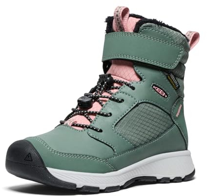 KEEN Skua Winter Waterproof - Stivali da Neve, Dark Forest/Rose Elegance,