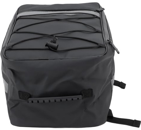 Rear Bike Rack Bag,Large Capacity Rear Rack Bag 15L Waterproof Electric Bike Saddle Bag Cycling Trunk Carrier for Outdoor Black