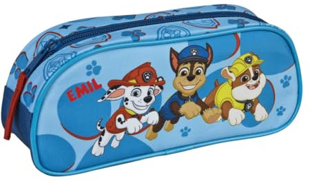 Undercover Trousse Pat' Patrouille pour Fille et garçon – Personnalisable avec nom – Trousse à Crayons pour l'école et la Maison, Pat' Patrouille, Bleu, Trousse d'écolier