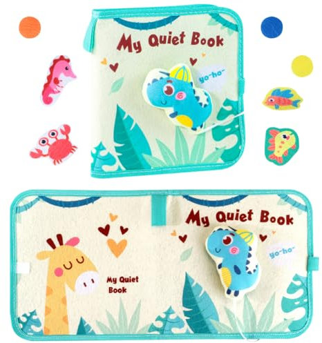 PLLBMXTI Stoffbuch Baby, Baby Spielzeug 6 Monate, Fühlbuch Baby, Babybuch, Knisterbuch Baby, Quiet Book ab 1 Jahr, Pädagogisches Wahrnehmungs-Lernspielzeug