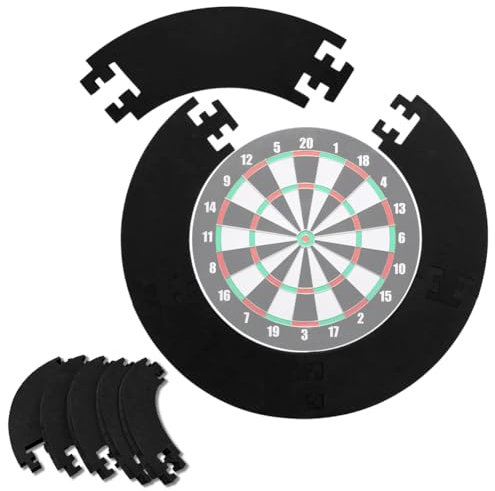 Dart Surround Schutzring für Dartscheibe, Surround Auffangring Dart Backboard, Dartscheiben-Umrandung, Eva Dartschutzring mit Wandschutz & Schallschutz, Surround Dartscheibe Ø 45/72 cm, Schwarz