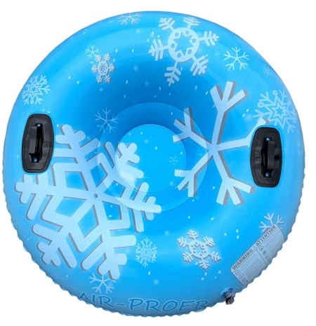 Wenoup Tubo de Nieve Inflable para Invierno, 110 Cm (43,3), Trineo Inflable Resistente para La Nieve, Ideal para Divertirse en Invierno, Actividades FA