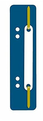 Q-Connect 2012500410 Heftstreifen und Aktenbinder PP 34 x 150 mm 25 Stück dunkel blau