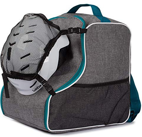 Ferocity Premium Skischuhtasche Helmtasche Skistiefeltasche Mit abnehmbarer Netztasche Len Turquoise mit Netz [054]