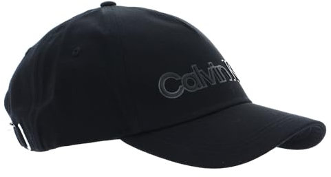 Calvin Klein Leather Lettering BB Cap CK Black