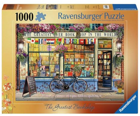 Ravensburger The Greatest Bookshop 1000 Piece Jigsaw Puzzles for Adults and Kids Age 12 Years Up