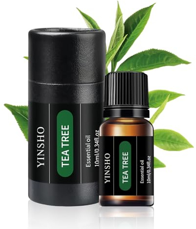 10ML Huile Essentielle d'Arbre à Thé, Huile Essentielle à l'unité Tea Tree, Huile d'Arbre à Thé Naturelle et Biologique, Huile Essentielle d'Aromathérapie d'Arbre à Thé pour Aromathérapie/Massage/Bain