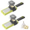 2 Pcs Garlic Grater, Ginger Grater, Fine Grater, Handheld Garlic Grinding Tool, Multifunctional Kitchen Tool, Fine Grille Surface, with Grip, Suitable for Ginger, Garlic, and Vegetables