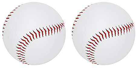 2pcs Pu Elástico Soft Relleno de Entrenamiento Pu Bola Resistente Bola Práctica de Bateo Aleación de Softball Bat Hitsoft Béisbol Baseball Soft Baseball Diseño Ballsoft Baseballpractice Suave