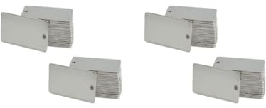 2 set di 50 piastre in metallo con foro per piante, alberi, test serre