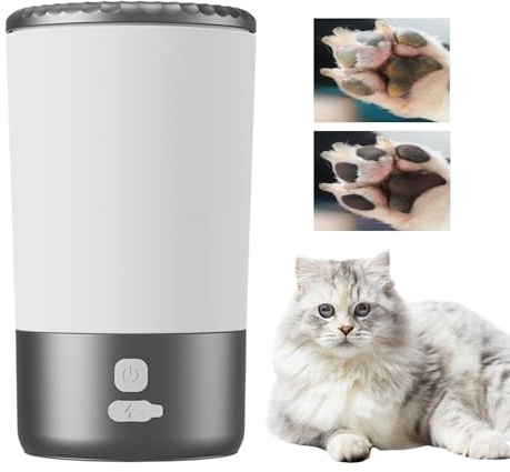 Liakyunf Rondella per piedi del cane, pulitore automatico per zampe di animali domestici fangosi | Lavatrice elettrica per animali domestici, gatti, gattini, casa, prato, giardino, cortile