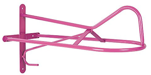 PFIFF 001263 Westernsattelträger, Halter Aufbewahrung Westersattel, Extra Lang, Pink