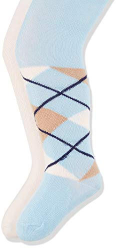 Playshoes flicka karo-mönster och uni med komfortbuntbyxor (2-pack)
