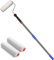INFLATION Paint Roller, 4 FT Brush kit Multi-Function Paint Roller kit with House Paint Roller Brush Splicing Rod Stainless Steel Pole, Mural Brush for Walls and Ceiling (White)