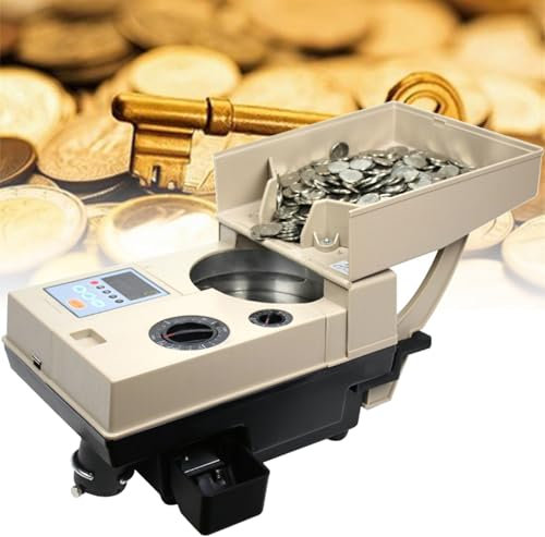 ExoticaBlend Coin Counter & Sorter for GBP - Automatic Coin Couter and Sorter for GBP Money Cash Currency Machine