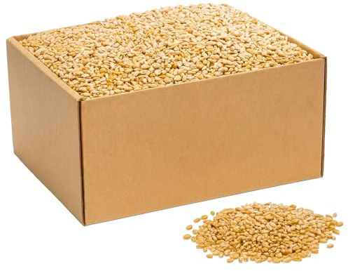Grano per Polli e Galline 10kg - Semi di Grano Intero | Mangime per Galline, Polli, Criceti, Gerbilli e Uccelli | Frumento Intero per Pollame da Cortile | Confezione da 10kg
