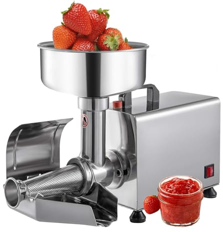 UPLTOE Passatutto Elettrico,Spremitore Elettrico Passata di Pomodoro,Facile da Pulire,per Passate di Pomodoro, Marmellate E Puree di Frut,450 W 70-150 kg/H,220v