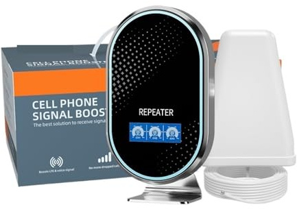 Amplificador Celular 5G, Repetidor De Señal 3 Bandas, For Teléfonos Móviles 2G, 3G Y 4G, 900, 1800 2100 MHz, Kit Antena Integrada Con AGC Cobertura más amplia